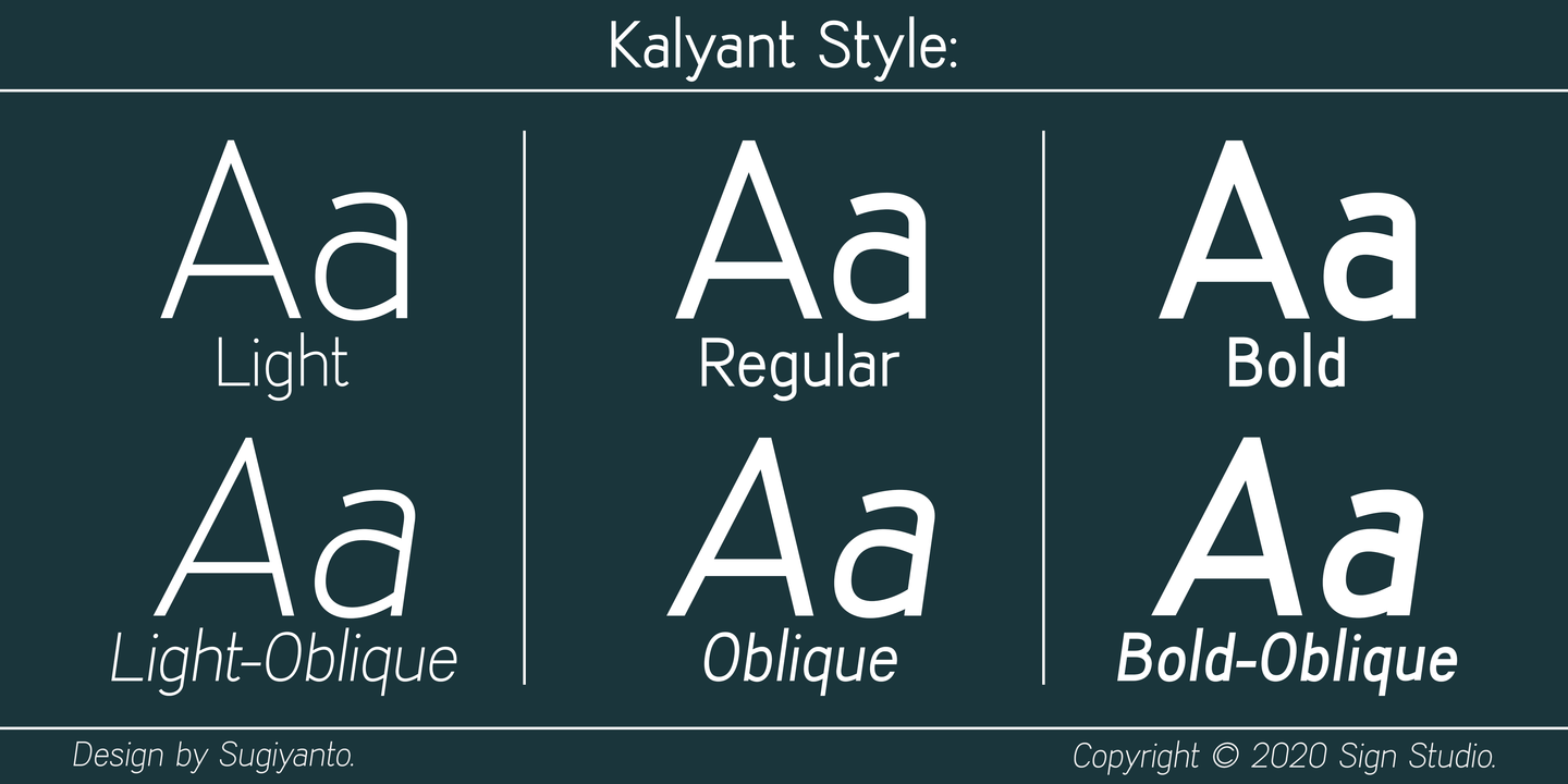 Ejemplo de fuente Kalyant #6